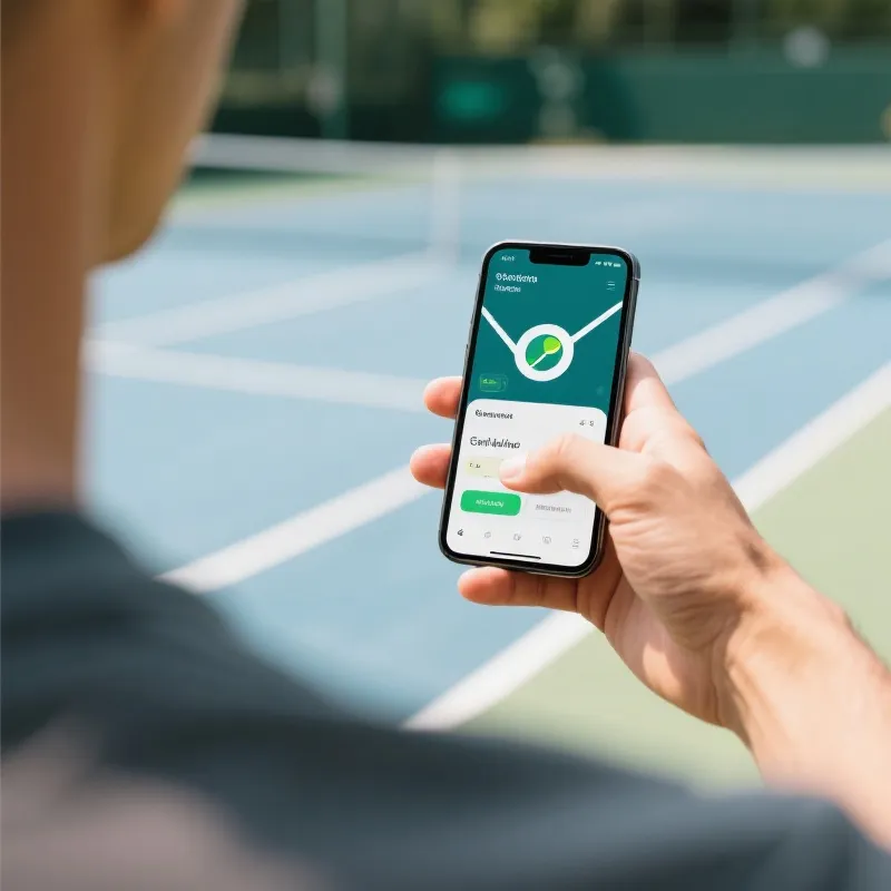 使用移动端查看网球数据